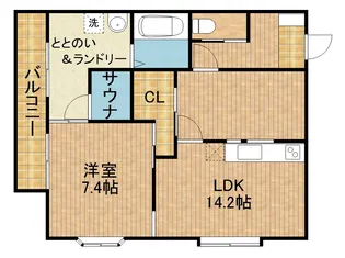 アーデン宮脇A【2階】の間取り
