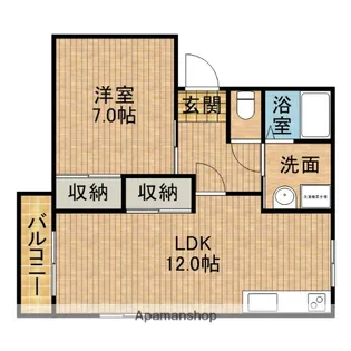 立花ハイツB【2階】の間取り