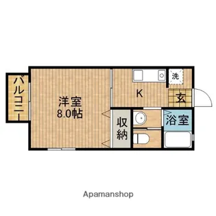 オランジュリー【2階】の間取り