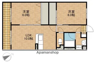 シーシェル馬舟【3階】の間取り