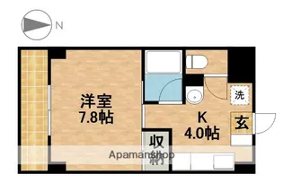 アベニュー山下【404号室】の間取り