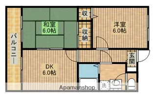 Uコート【3階】の間取り