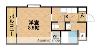パレス城山【2階】の間取り
