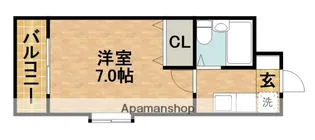 城北シティハイツ【101号室】の間取り