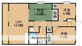 ポテトハウス和合【3階】の間取り