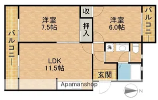 レジデンス曳馬【1階】の間取り