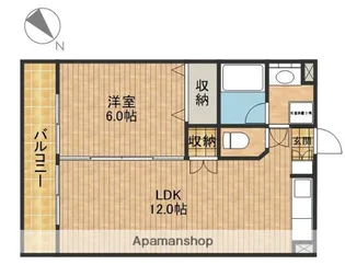 レイクコート富塚【301号室】の間取り