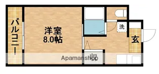 コートラセーヌ【206号室】の間取り