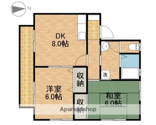 西ヶ崎サンリバー【1階】の間取り