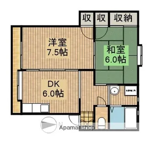 ハイツサンジノ【2階】の間取り