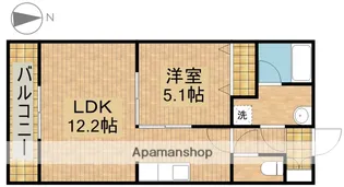 パルテール【102号室】の間取り
