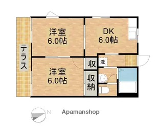 パークハイムIZUMI A【1階】の間取り