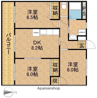 メゾンアルウェットⅠ【1階】の間取り