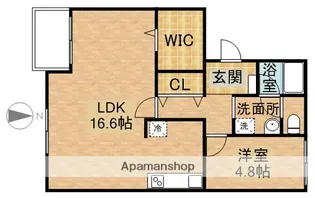 ハイツテクトピア掛川Ⅱ【1階】の間取り