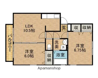グランモアA【1階】の間取り
