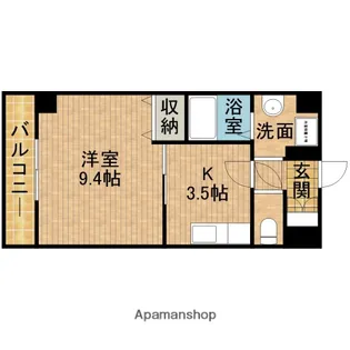 グレイス第8マンション【509号室】の間取り