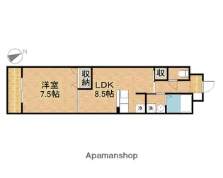 ル・リオン半田山【1階】の間取り
