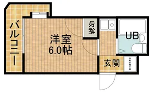 カレッジタウンウィング【307号室】の間取り