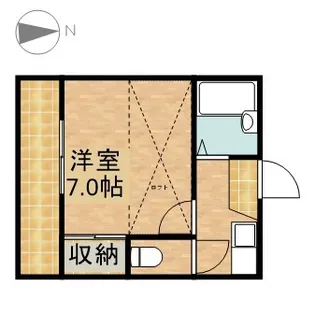 ガーデンコート船越町【2階】の間取り