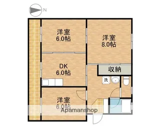積志ハイツ【1階】の間取り
