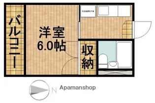 プラザ ドゥ パルコ【108号室】の間取り