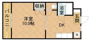 ハイライズ細島Ⅱ【4階】の間取り