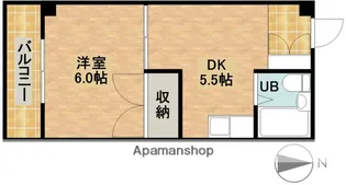 ビラモデルナ【303号室】の間取り