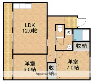 クリサンテB【1階】の間取り