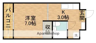 TJハイツ住吉【405号室】の間取り