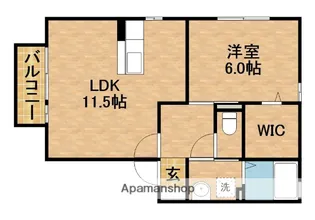 カサロス【2階】の間取り