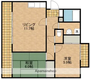 アンジャンコ【3階】の間取り