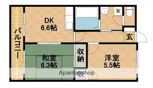 ポヌール半田【3階】の間取り
