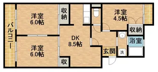 アーバン・ビレッジ【3階】の間取り