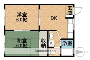 静岡県掛川市横須賀【アパート】の間取り