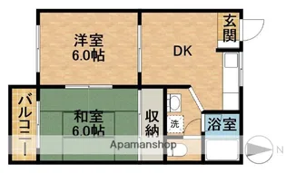 静岡県掛川市横須賀【アパート】の間取り