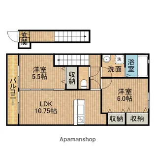 ローズコートT【2階】の間取り