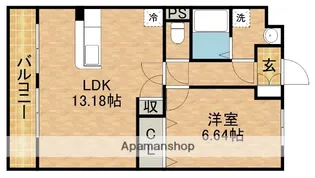 グランマーレ【3階】の間取り