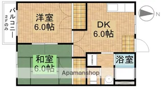 錦江荘【1B号室】の間取り