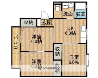 イーストニュータウンA【1階】の間取り