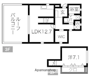 Sカレラ【3階】の間取り