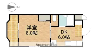 サンメイト可美【3階】の間取り