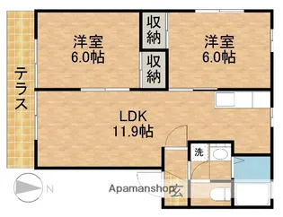 ソレイユ小池Ⅰ【1階】の間取り