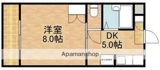 マンションヒカリⅠ【105号室】の間取り