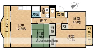 メルベーユ【4階】の間取り