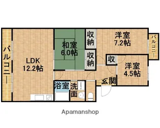 メルベーユ【4階】の間取り