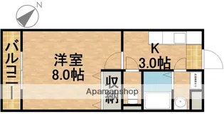 ヴァーチュ【3階】の間取り