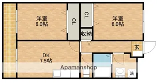 LUCE天王【2階】の間取り