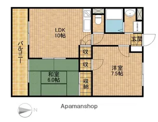 トップアイルⅡ【1階】の間取り