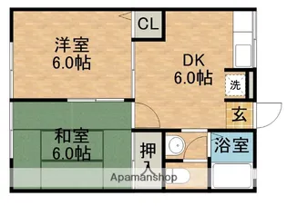 レトアⅠ【102号室】の間取り