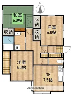 正一ハイツB【B1号室】の間取り